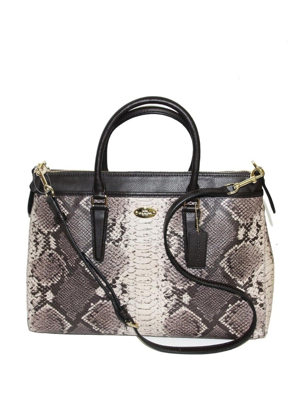 Coach Python Morgan Satchel Shoulder Bag Handbag